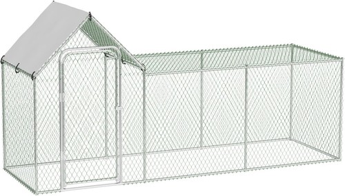 Metal chicken run cage walk - run, in