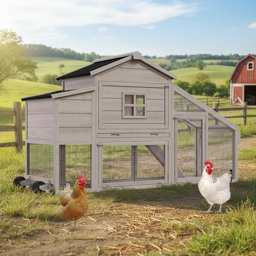 Xxl large wooden chicken coop - chicken,