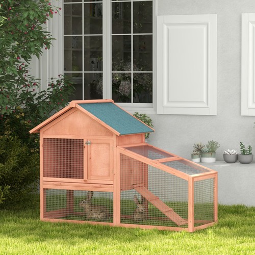 Tier outdoor rabbit hutch - 2-tier,