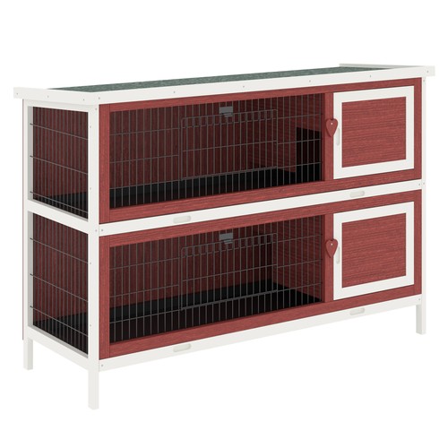Pawhut rabbit hutch outdoor - rabbit,