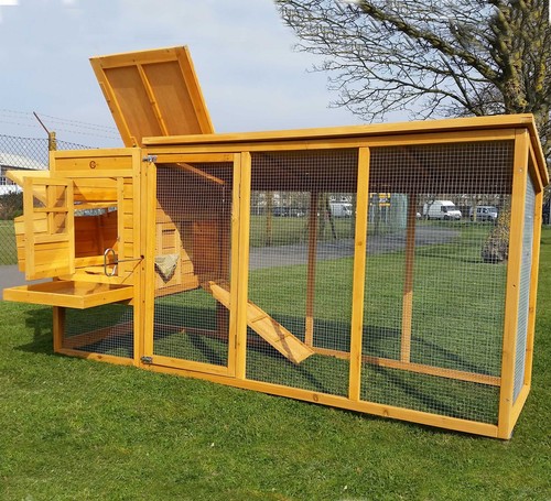 Large 8ft chicken coop - coop, fully