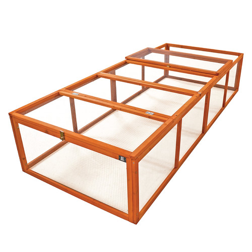 8ft wooden pet run outdoor - run,