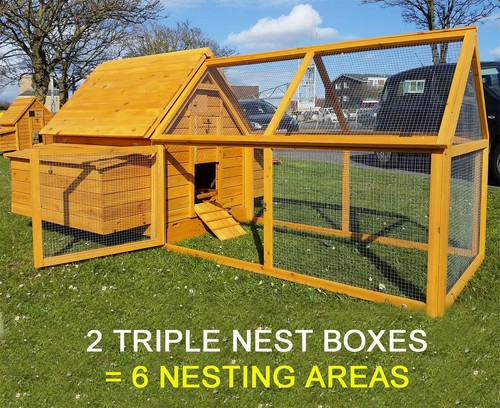 Large chicken coop run hen - run,